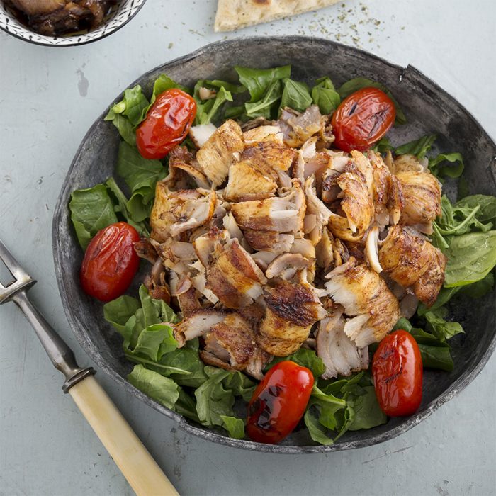 Megas Yeeros Traditional Chicken Yeero 40 lbs. Loumidis Foods