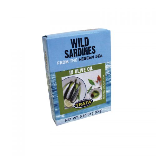 Trata Sardines Packed in Olive Oil 100gr. Loumidis Foods